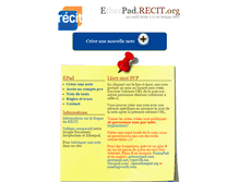 Tablet Screenshot of epad.recit.org
